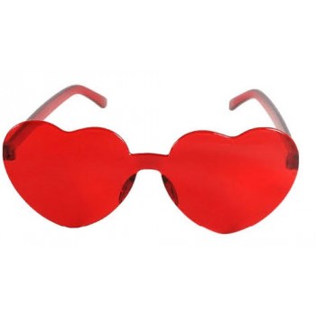 Heart Shaped Glasses frameless red BUY